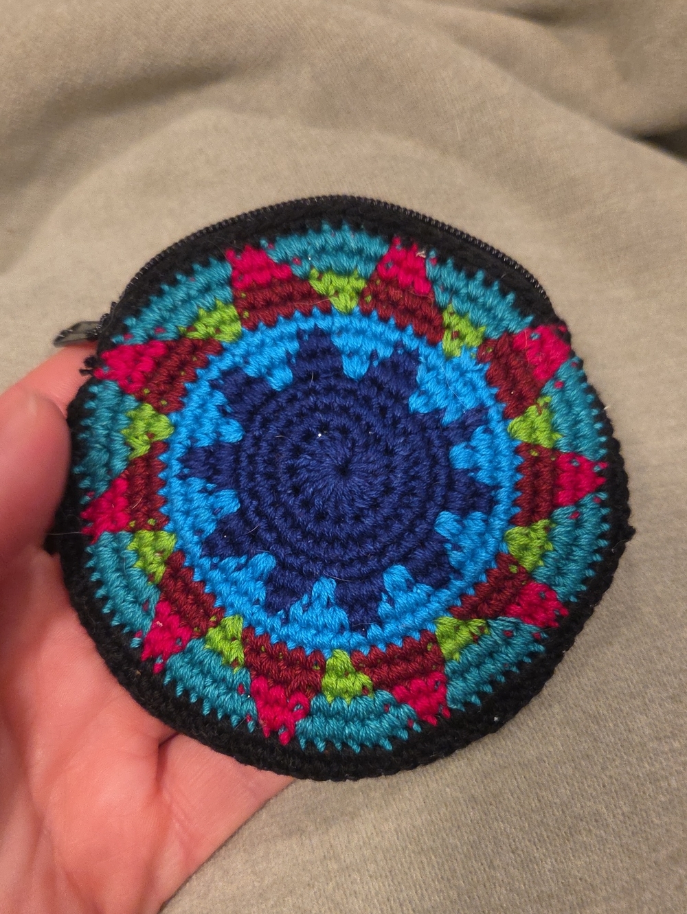 NWOT Bohemian Pocket Disc Coin Purse